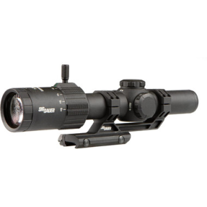 TANGO MSR SCOPE, 1-6X24MM, 30MM, SFP, ILLUMINATED MSR BDC6 RETICLE, 0.5 MOA, CAPPED TURRET, BLACK W/ 1.535 MOUNT