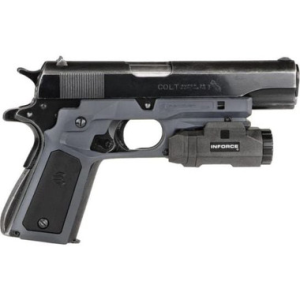 Recover Tactical CC3P0401 Grip & Rail System for 1911 Grey Grips with BLK+ Grey Panels