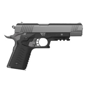 Recover Tactical CC3H-01 CC3H Grip & Rail System for Full-Size 1911 - Black