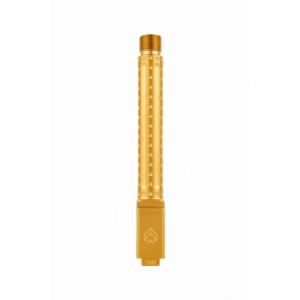 Ballistic Advantage BAPSG175T2G 9mm Glock 17 Gen 5 PVD Gold Threaded Bomber Fluting Barrel