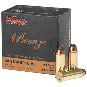 PMC 44SB Bronze 44 S&W Special 180 Grain Jacketed Hollow Point