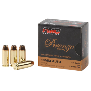 PMC 10B Bronze 10mm Auto 170 Grain Jacketed Hollow Point