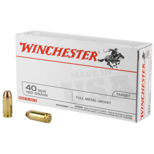 Winchester Q4238 USA 40 S&W 180 Grain Full Metal Jacket