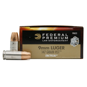 Federal P9HST2S Premium 9mm Luger 147 Grain HST Jacketed Hollow Point