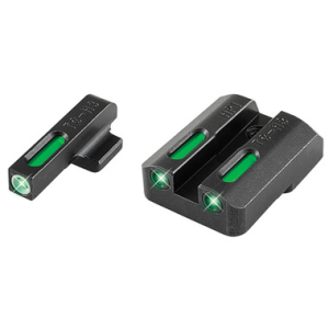 TRUGLO TFX STANDARD HEIGHT HK P30 TRITIUM 3-DOT CONFIGURATION STEEL BLACK SET