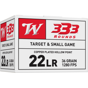 Winchester 22LR333HP USA 22 LR 36 Grain Copper Plated Hollow Point