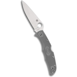 SPYDERCO C10FPGY Endura 4 Lightweight Knife W/ 3.75" Satin Blade, FRN Gray