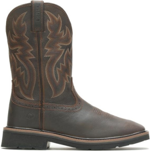 Wolverine W10702 Men's 10" Rancher Wellington Square Work Boot, Dark Brown, 9.5M