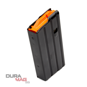 Duramag 2035041178CPD Stainless Steel 20rd AR-15 Mag, .350 Legend, Black with Orange Follower