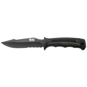 S.O.G SOGSS1003CP Seal Strike AUS8A SS 4.90 Fixed - Clip Point Part Serrated