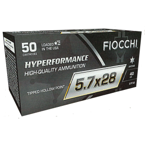 Fiocchi 57PT40 Hyperformance 5.7x28mm 40gr Tipped Hollow Point
