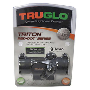 TRUGLO RED-DOT 1X30MM BLACK PS 3 COLOR TACTICAL SIGHT