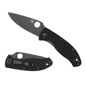 Spyderco C122GBBKPS Tenacious 8Cr13MoV SS 3.39 Folding - Drop Point Part Serrated