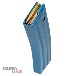 Duramag 3023005175CPD Speed Aluminum 30rd AR-15 Mag, 5.56 NATO/.223/300BLK, Blue with Black Follower