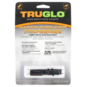 TRUGLO PRO-SERIES MAGNUM GOBBLE-DOT 1/4 CONTRASTING COLORS FIBER OPTIC SHOTGUN SIGHTS