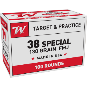 Winchester USA38SPVP USA Value Pack 38 Special 130 Grain Full Metal Jacket