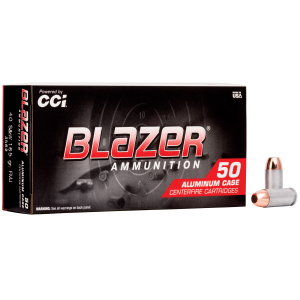 CCI Blazer 3589 ALUMINUM CASE.40 S&W, FMJ, 165 GRAIN