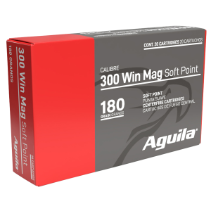 Aguila 82044AG 300 Winchester Magnum 180 Grain InterLock Boat Tail Soft Point