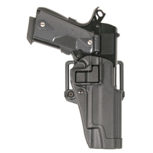 Blackhawk 410506BK- R Serpa CQC Pistol Belt Loop & Paddle Holster, Right Hand, Black