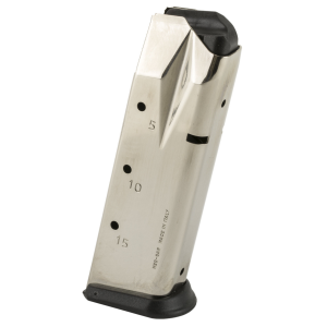 Mec-Gar Sig Sauer P228 9mm Luger 15-Round Pistol Magazine, Nickel