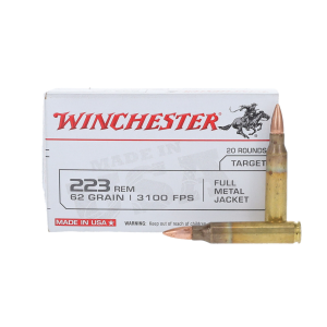 Winchester USA223R3 USA 223 Remington 62 Grain Full Metal Jacket