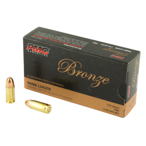 PMC 9A Bronze 9mm Luger 115 Grain Full Metal Jacket