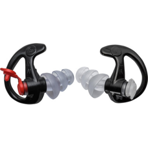 SureFire EP4BKMPR EP4 Sonic Defenders Plus Triple Flanged Earplugs, Black, Medium
