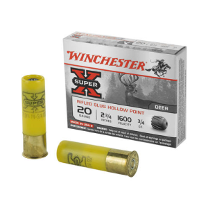 Winchester X20RSM5 Super X 20 Gauge 2.75" 3/4 oz Rifled Slug Shot