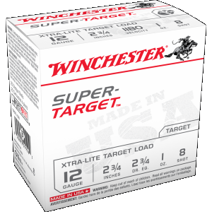 Winchester TRGTL128 Ammo Super Target Xtra-Lite 12 Gauge 2.75" 1 oz 8 Shot