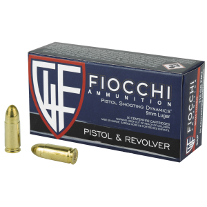 Fiocchi 9AP Range Dynamics 9mm Luger 115 Grain Full Metal Jacket
