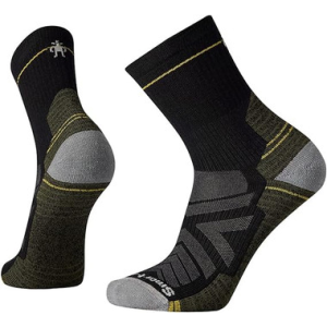 Smartwool SW001613001L Men's Hike Light Cushion Mid Crew Socks, Black - Size Large