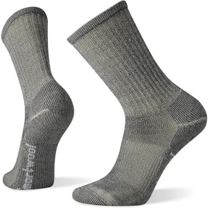 Smartwool SW012900039100L Men's Classic Hike Light Cushion Crew Socks - Light Gray, Large