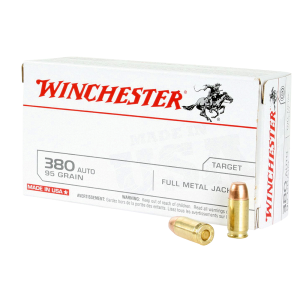 Winchester Q4206 USA 380 ACP 95 Grain Full Metal Jacket