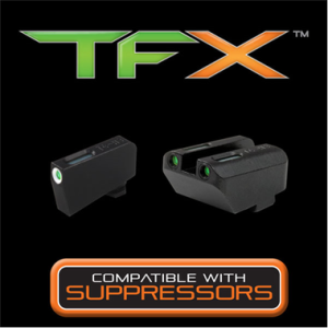 Truglo TG13GL5A BRIGHT-SITE TFX SUPPRESSOR BLACK FITS HEIGHT SIGHTS