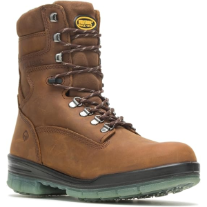 Wolverine W03238 Men's I-90 8" Durashocks Waterproof Insulated Soft Toe Work Boot, Brown