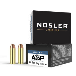 Nosler 40136 ASP 44 Rem Mag 240 Grain Jacketed Hollow Point (JHP) Ammo