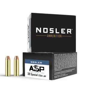 Nosler ASP .38 Special 125 Grain Jacketed Hollow Point (JHP) Ammo