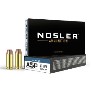 Nosler 51181 ASP 40 S&W 150 Grain Jacketed Hollow Point (JHP) Ammo