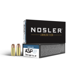Nosler 51054 ASP 9mm 124 Grain Jacketed Hollow Point (JHP) Ammo