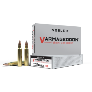 Nosler 40223 Varmageddon .223 Rem 62 Grain Flat Base Hollow Point (FBHP) Ammo