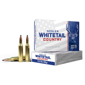 Nosler 40122 Whitetail Country .243 Win 100 Grain Solid Base (SB) Ammo