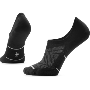 Smartwool SW0030340011 Men's Run Zero Cushion No Show Socks Black