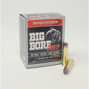 WINCHESTER BIG BORE 357MAG 158GR JHP CS 20RD